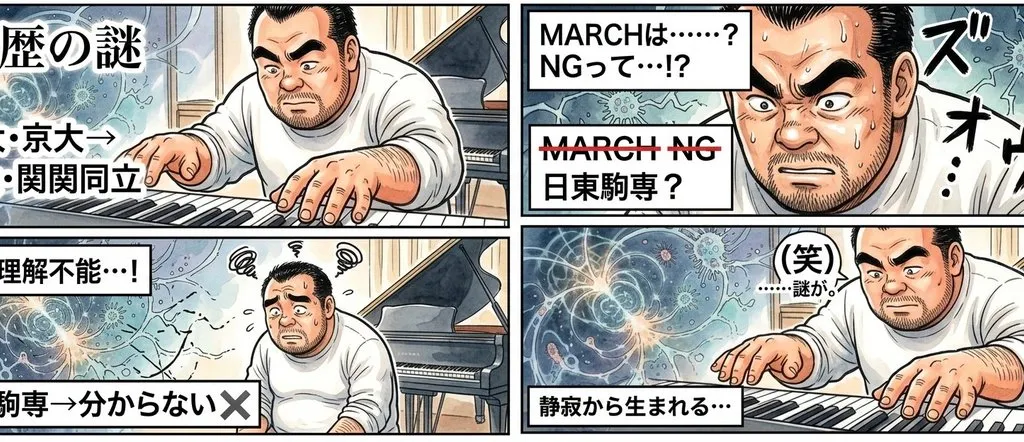 Comic / Storyboard - AI Image Generation Prompt for 4-Panel Manga: Academic Silence