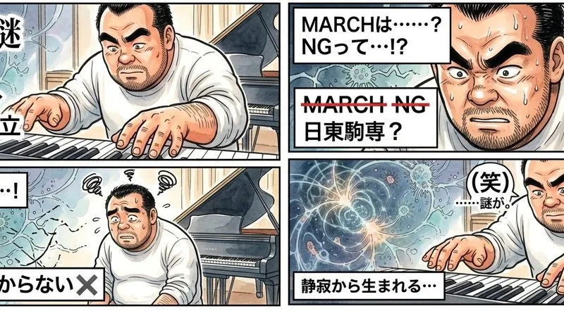 Comic / Storyboard - AI Image Generation Prompt for 4-Panel Manga: Academic Silence