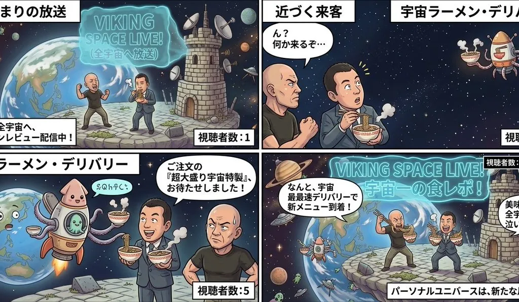 Comic / Storyboard - Four-Panel Manga: Personal Universe