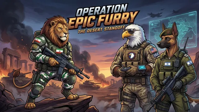Comic / Storyboard - Operation Epic Furry Illustration Prompt