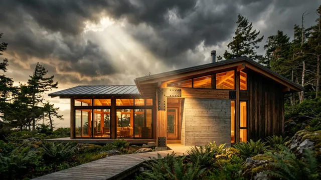 Golden Hour Tilt-Shift Cabin Masterpiece