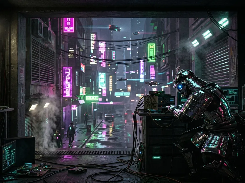 Chromefire Cyberpunk Samurai Vista