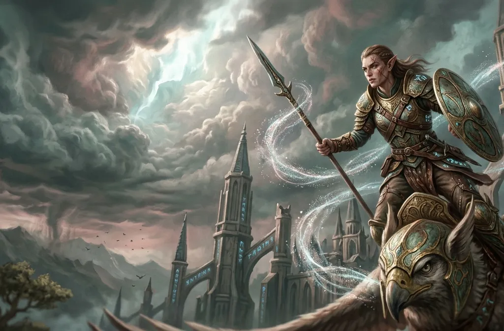 Baroque Celestial Elven Stormscape