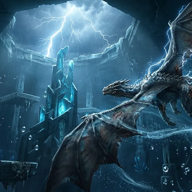 Cinematic Hyperreal Bioluminescent Dragon Flight