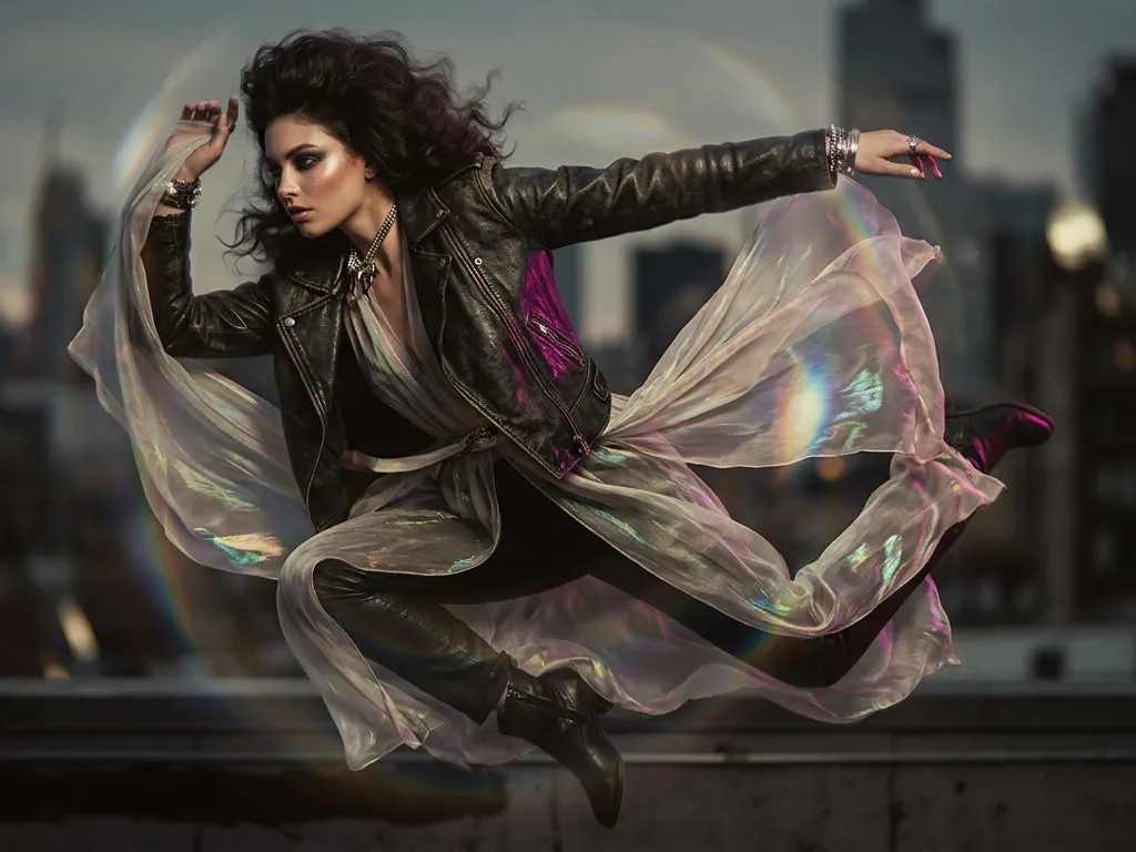 Neo-Noir Avant-Garde Leather Motion