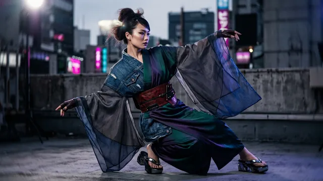Rembrandt-Chiaroscuro Kimono Streetwear Studio