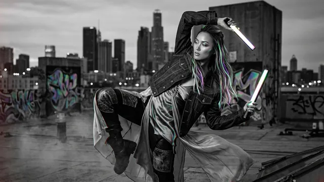 Retro-Futuristic Vogue Festival Editorial
