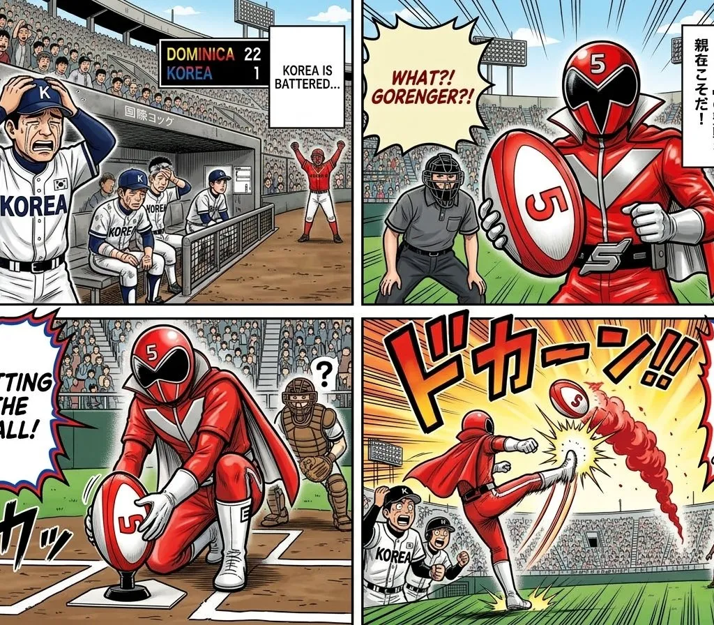 Comic / Storyboard - World Baseball Classic Scene Generation