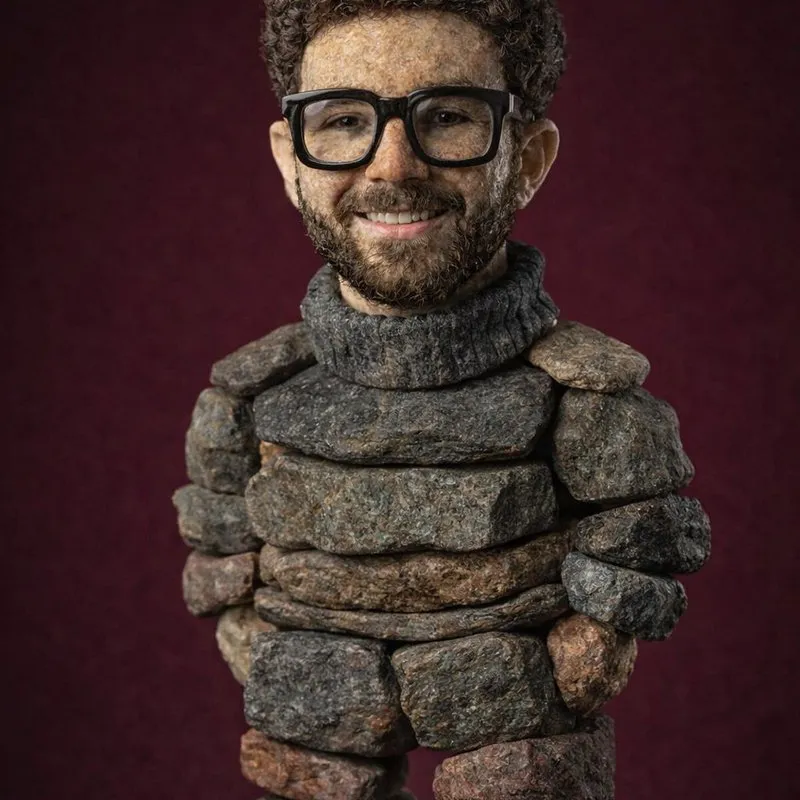 Game Asset - Handcrafted Stone Figurine Transformation Prompt