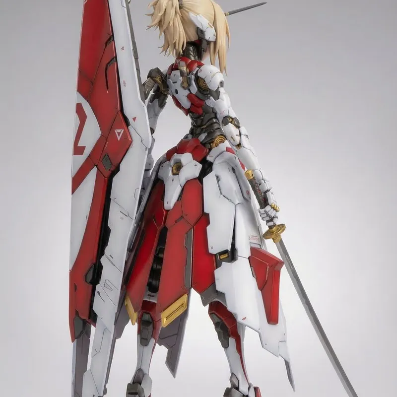 Game Asset - Mecha Girl Figure Concept Prompt