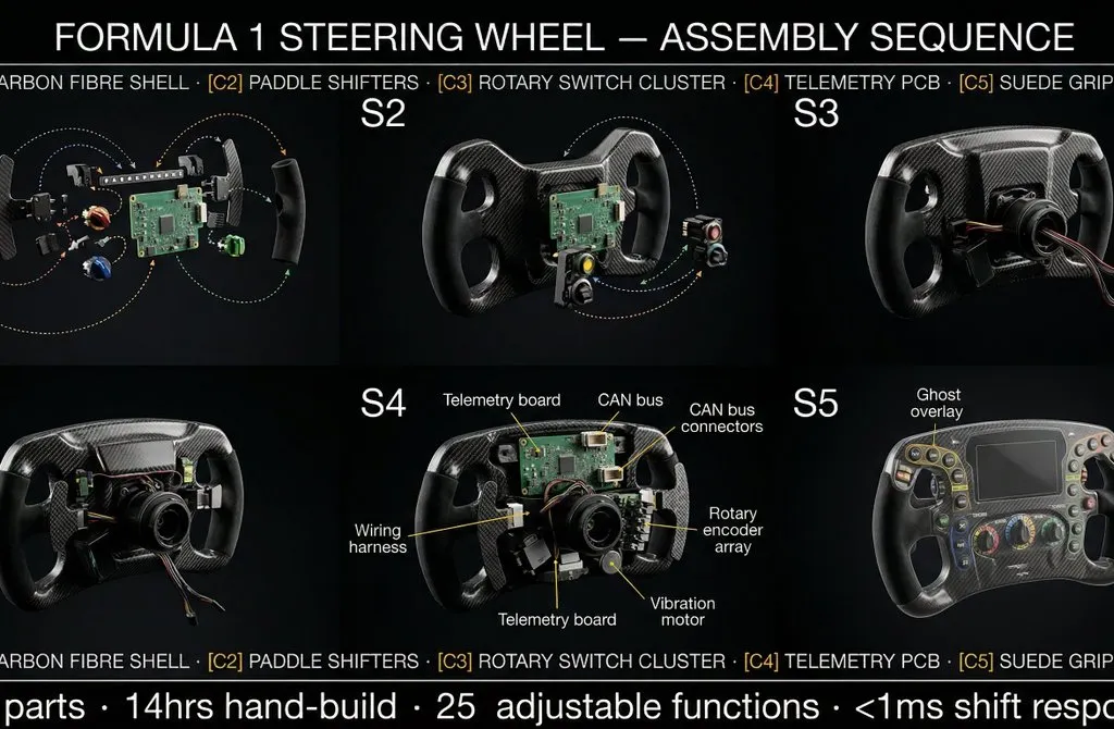 Infographic / Edu Visual - Product Assembly Sequence Timeline