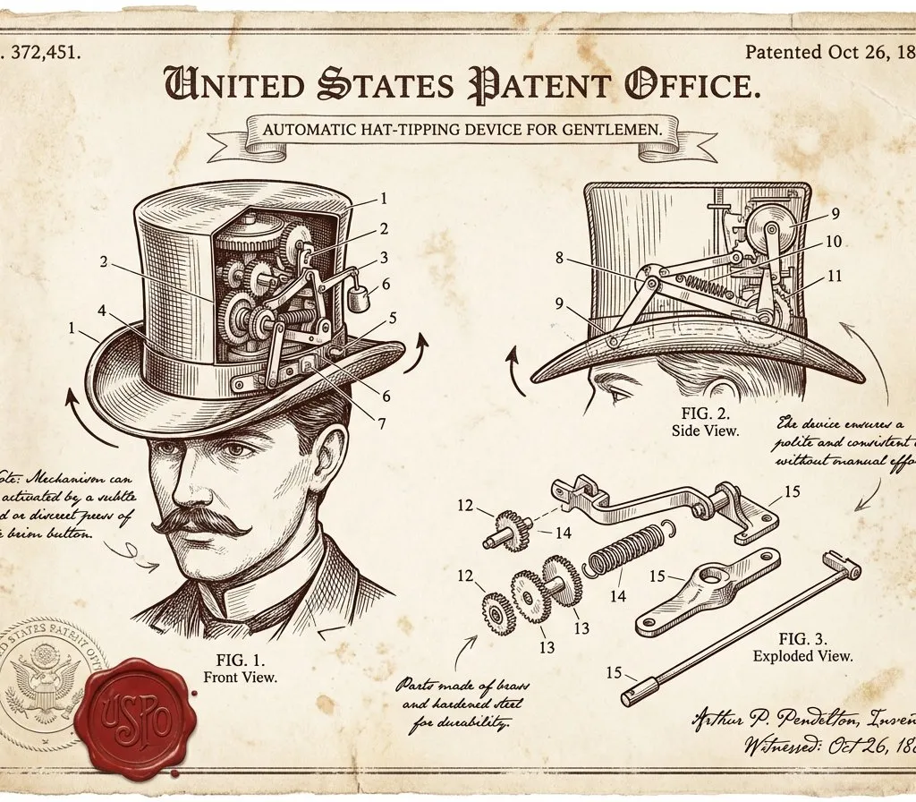 Vintage Patent Document for an Invention