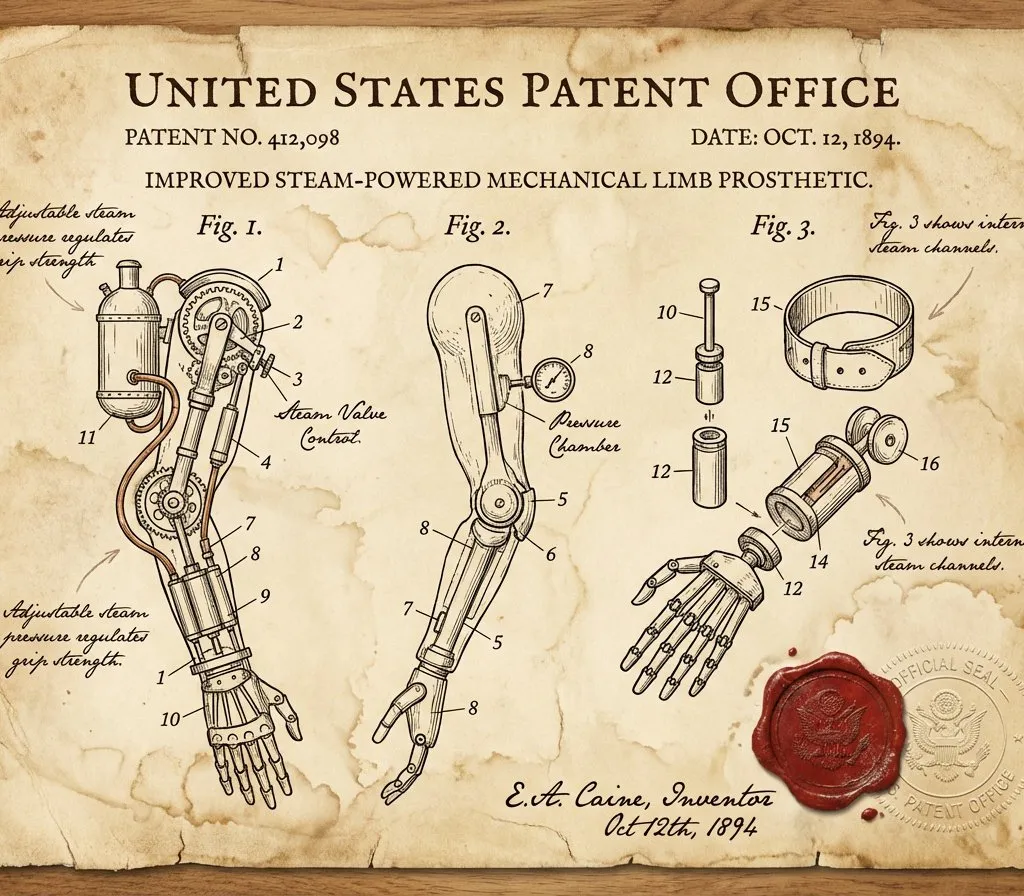 Vintage Patent Document for an Invention