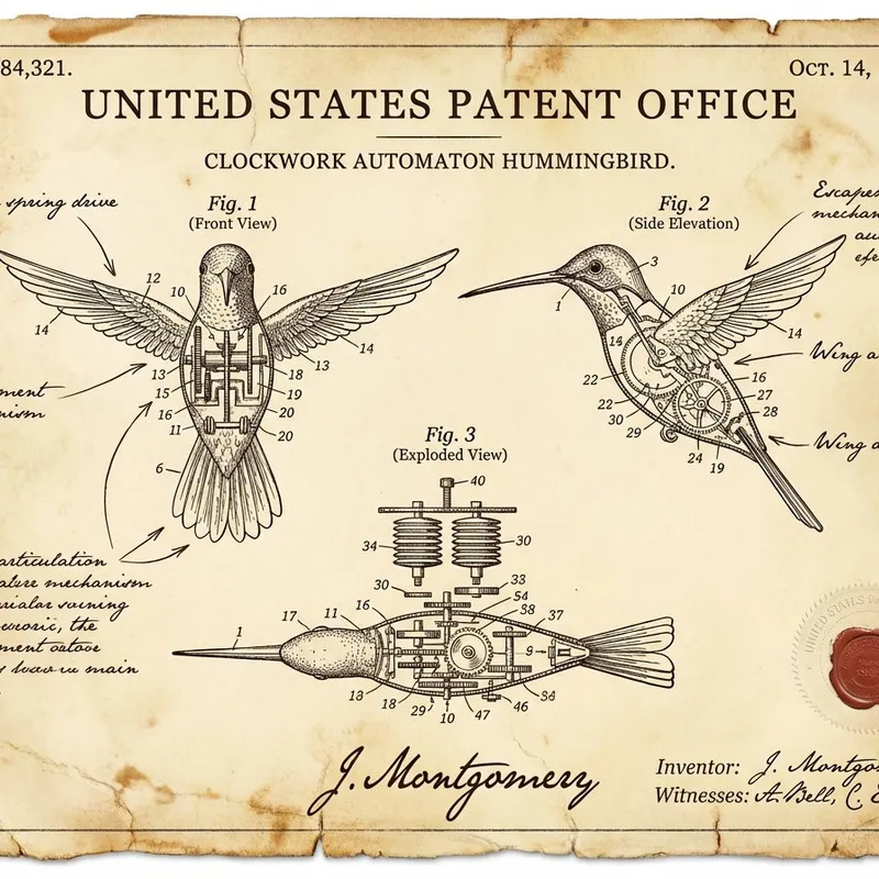 Vintage Patent Document for an Invention
