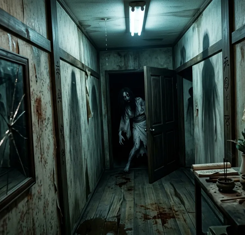 VHS Yurei Haunting: Tilt-Shift Psychological Horror