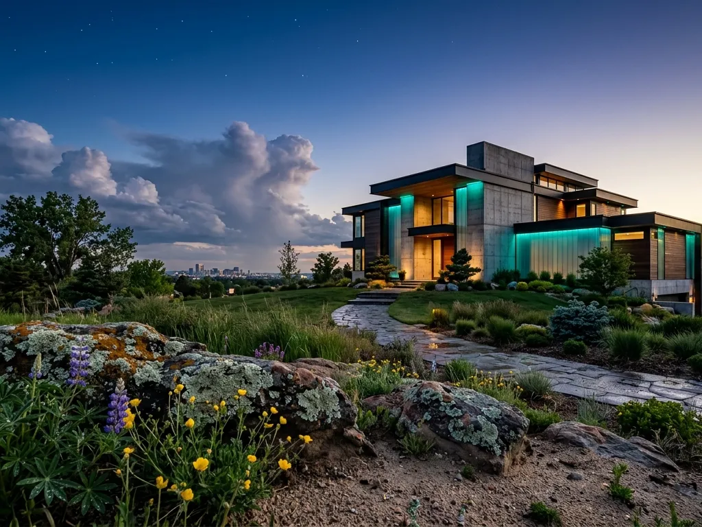 Hyperreal Twilight Front Entry Vista