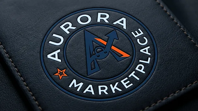 Avant-Garde Vector Logo with Neon & Leather Mockups