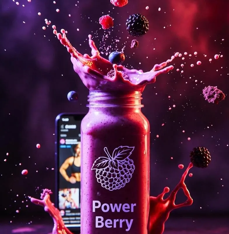 E-commerce Main Image - High-Energy Smoothie Product Shot