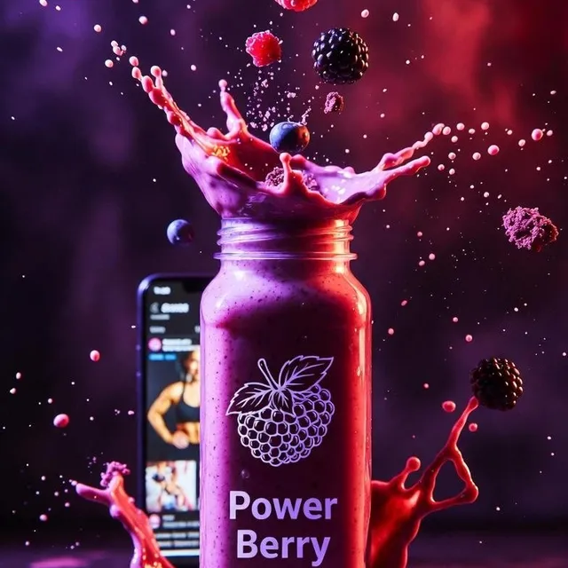 E-commerce Main Image - High-Energy Smoothie Product Shot