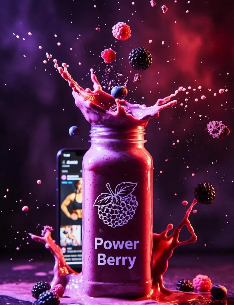 E-commerce Main Image - High-Energy Smoothie Product Shot