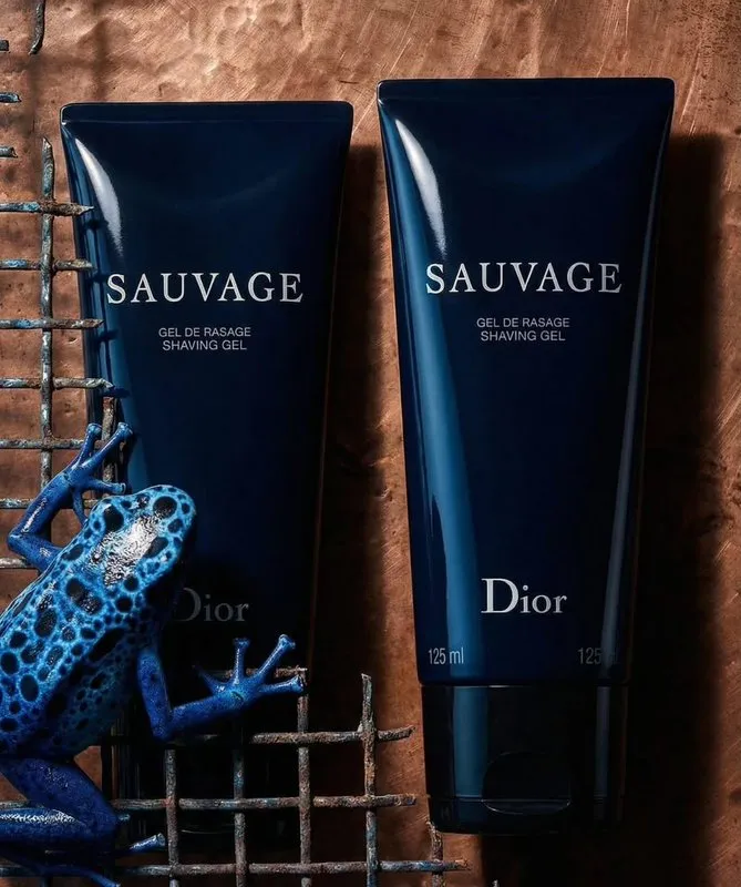 E-commerce Main Image - Luxury Product Photography of Dior Sauvage Shaving Gel