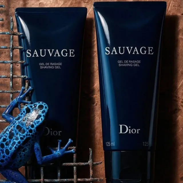 E-commerce Main Image - Luxury Product Photography of Dior Sauvage Shaving Gel
