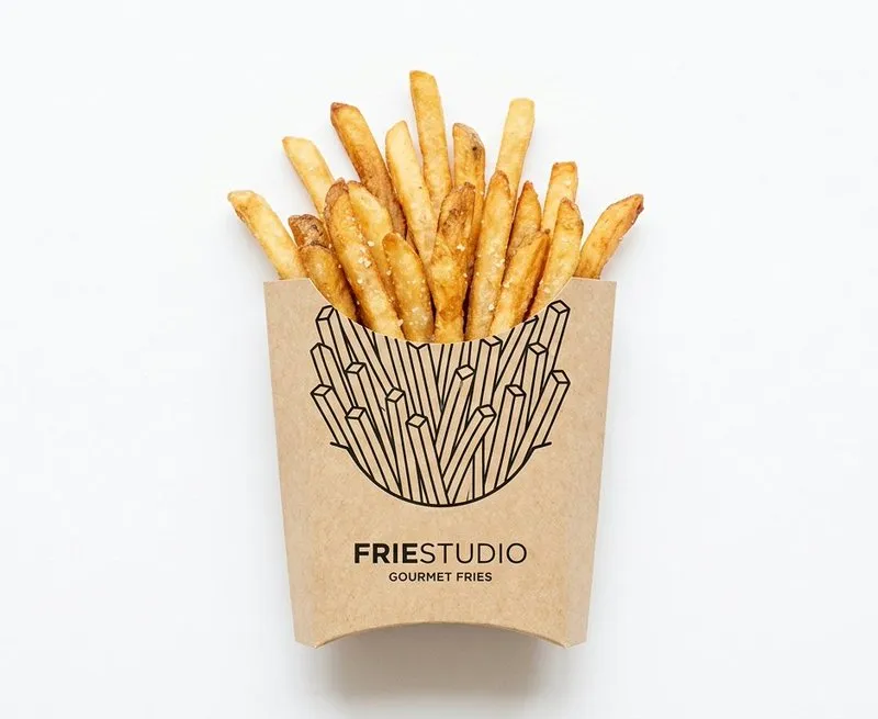 E-commerce Main Image - Minimalist Food Illustration and Photorealism Blend