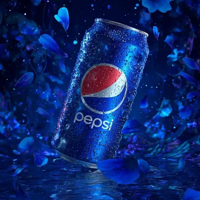 Product Marketing - Floating Pepsi Can in Cosmic Petals