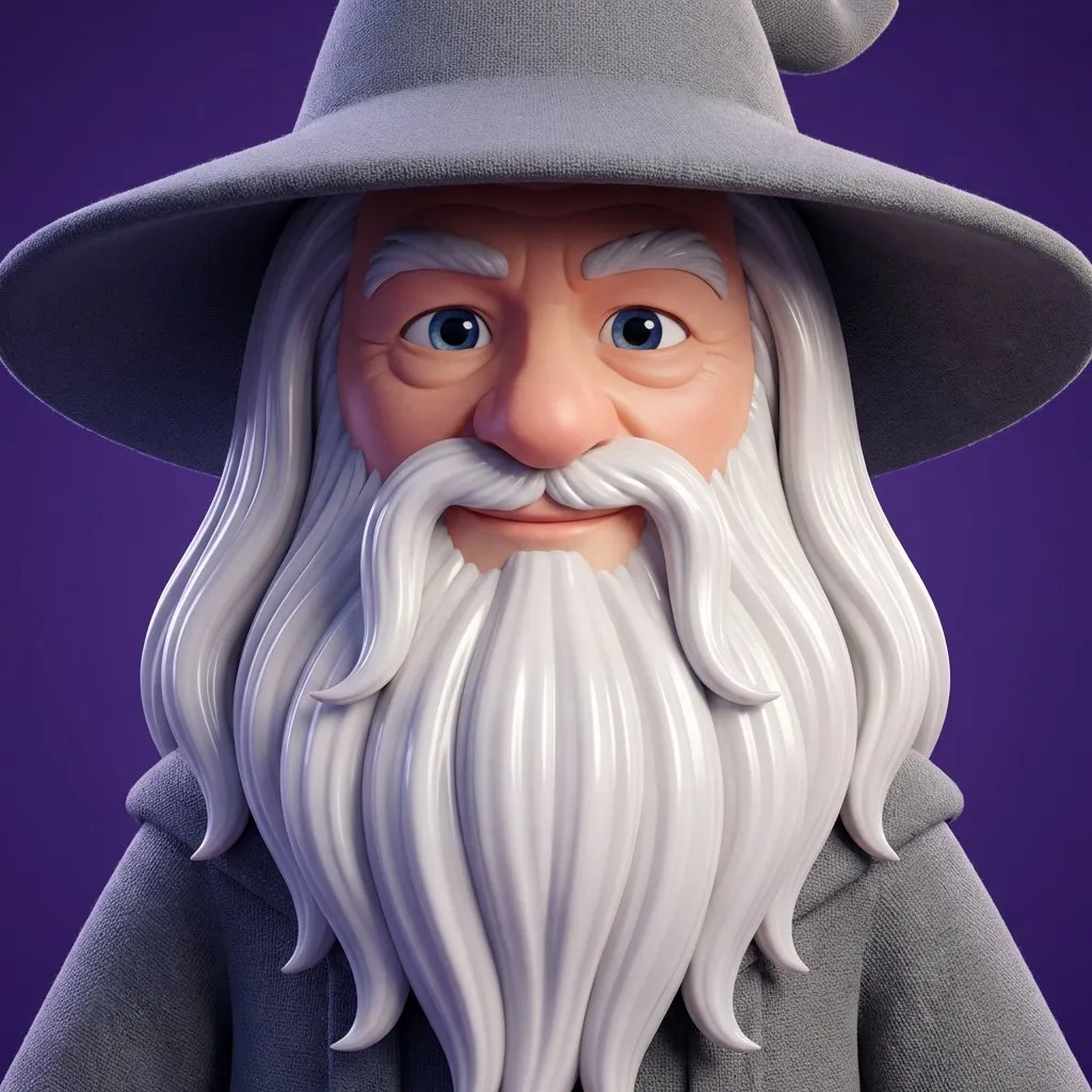 Profile / Avatar - 3D CGI Big-Head Cartoon of Harry Potter