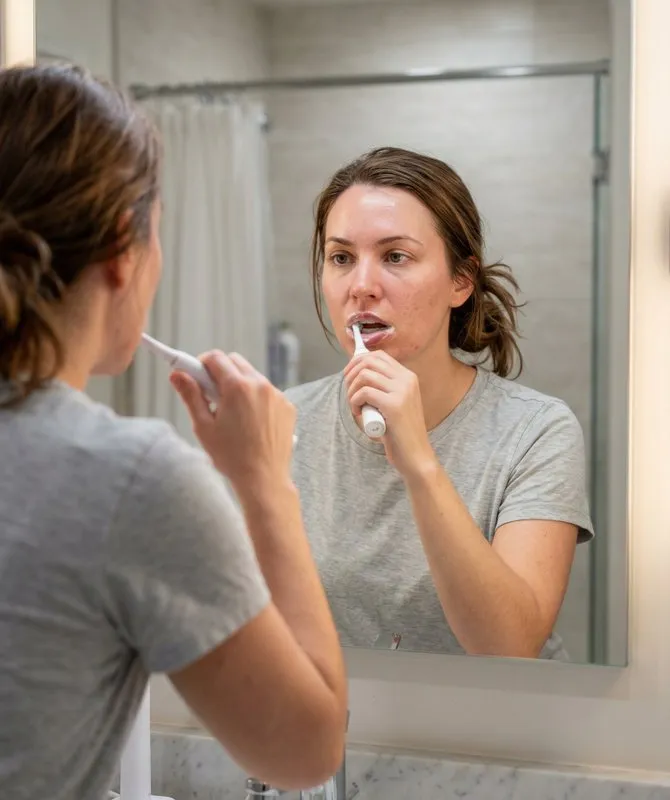 Profile / Avatar - Hyper-Photorealistic Bathroom Mirror Scene