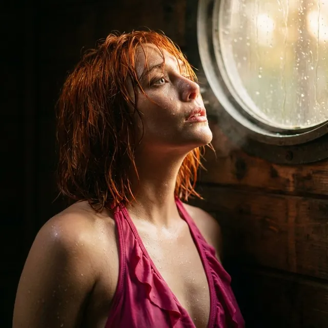 Social Media Post - Cinematic Portrait in Cabin Sunlight