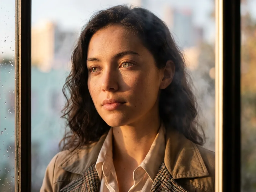 Golden Hour Cinematic Bokeh Portrait