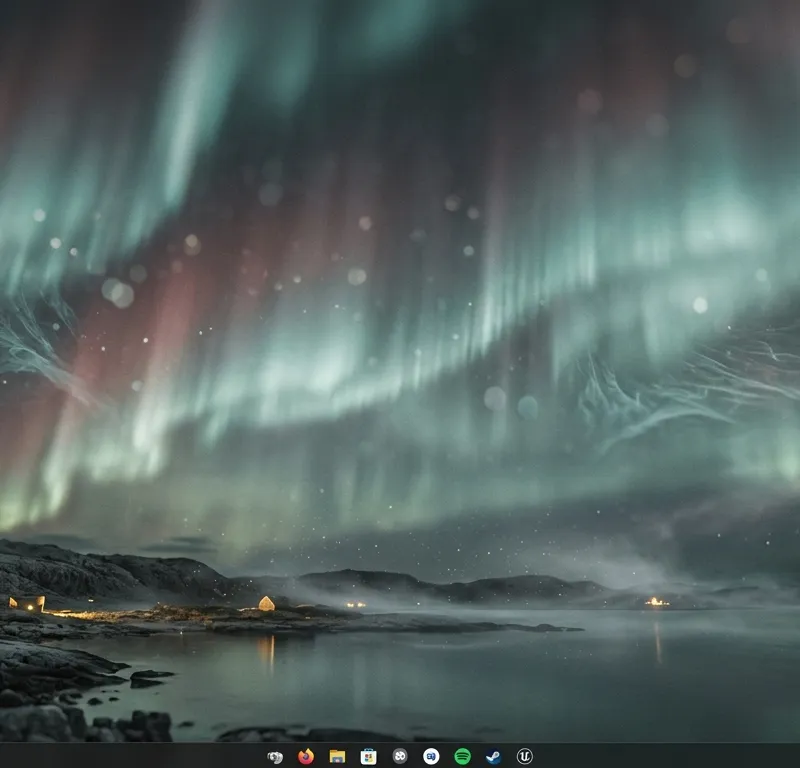 Aurora Noir OLED Cinematic Wallpaper