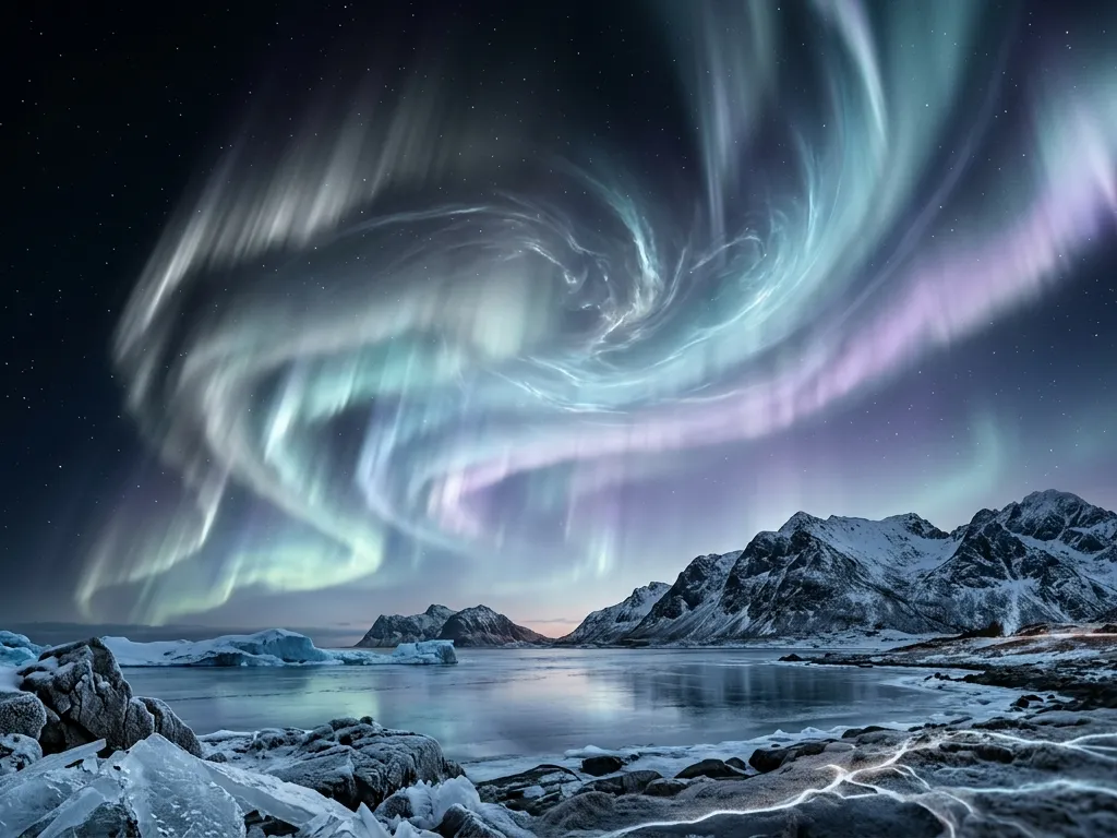 UI-Optimized Ethereal Aurora 8K Wallpaper