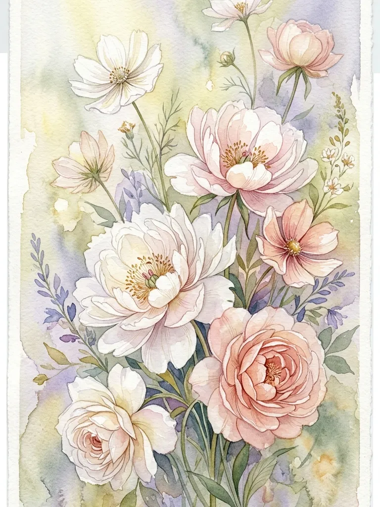 Ethereal Masterclass Watercolor Flowers
