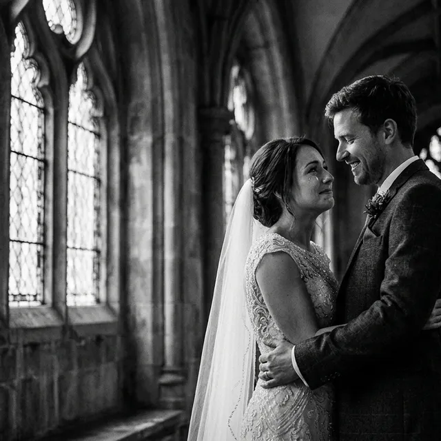 Gothic Chiaroscuro Wedding Dreamscape