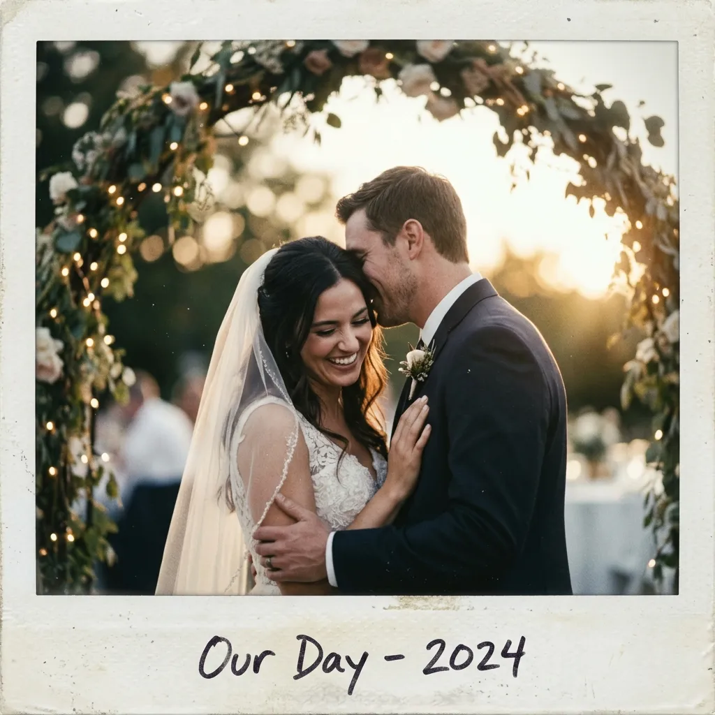 Kodak Portra Polaroid Wedding Reverie
